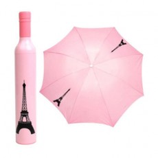 에펠탑 와인병 우산 - Pink