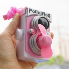 카메라 휴대용 선풍기 - 핑크