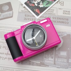 DSLR 카메라 알람시계 - 핑크
