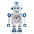 양철 로봇 알람시계 - 화이트로봇