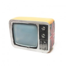 엔틱 TV 저금통-옐로우
